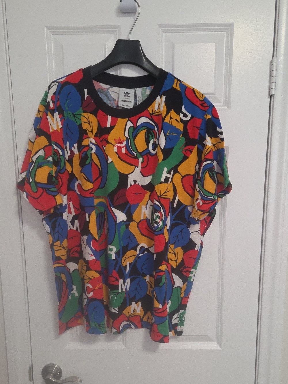 adidas x Rich Mnisi Pop Art Rose Tee Size Medium